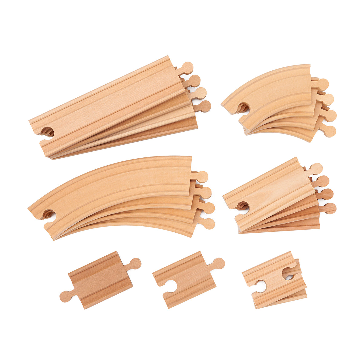 moku TRAIN ポイントレール2本セット ポイントレール2本セット【moku TRAIN】 | 木のおもちゃ 虹と木