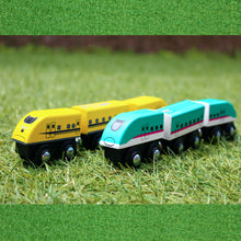 画像をギャラリービューアに読み込む, moku TRAIN 木製電車とレールセット(スタックストーお片付けBOX)