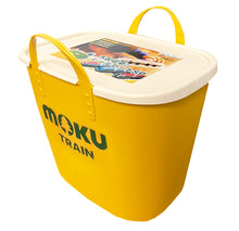 画像をギャラリービューアに読み込む, moku TRAIN 木製電車とレールセット(スタックストーお片付けBOX)